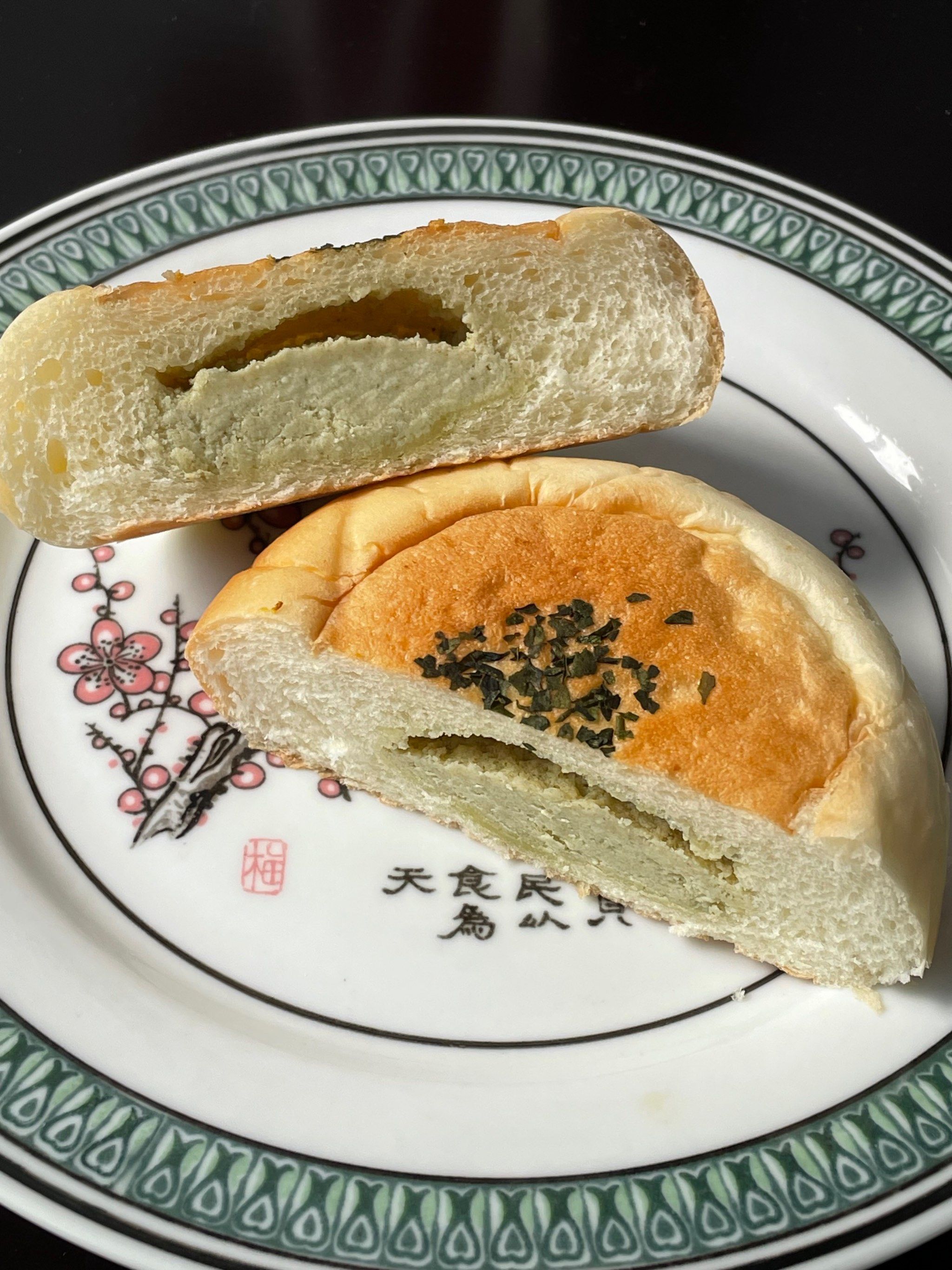 日式飘雪奶酥包✖️焙茶雪酪