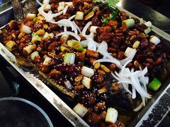双拼口味宫保鸡丁烤鱼-锦尚阁烤鱼•天津菜(宣武门胡同店)