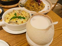 椰汁炖桃胶-汝是素•文创素食馆(金月湾店)