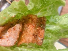 生菜五花肉-庆峰龙虾烧烤(合肥一店)