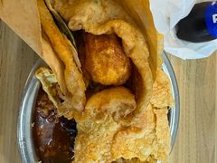 -小红车炸蛋葱油饼