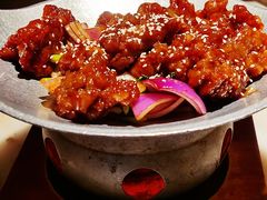 蒜香蜜汁排骨-绿茶餐厅(松江万达店)