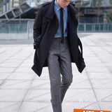 男士职场穿搭,风衣羽绒服让冬日温暖又帅气