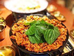 铁板章鱼五花肉-春熙台韩国料理·章鱼肥牛(西丽店)