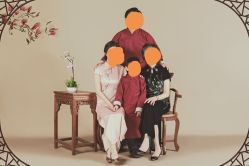 -时光纪亲子全家福照相馆(静安店母女写真父母纪念照)