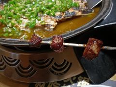 烤猪颈肉-烤匠麻辣烤鱼(环球中心店)