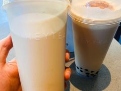 烤黑糖波波牛乳-喜茶(深圳万象城黑金店)