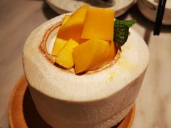 芒果椰子布丁-金椰壳· 大厨新加坡菜(壹方城店)