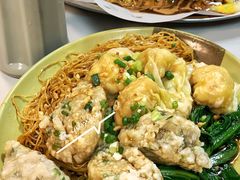 鯪魚球雲吞撈幼麵-下环街市熟食中心