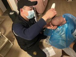 -慧婴轩婴儿理胎发胎毛笔胎毛画手足印(通州店)