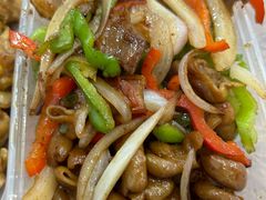 爆炒卤肥肠-蓝精灵饺子店
