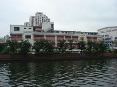 隔河眺望光三库-上海四行仓库抗战纪念馆