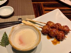 鸡肉丸配温泉蛋-山葵家·创意料理(临平银泰城店)