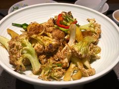 干锅有机花菜-老头儿油爆虾(星光一期店)