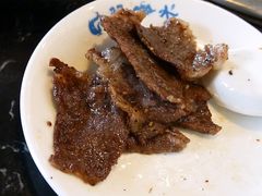 烤好的肉肉~-梦山水日本烧肉(五四广场店)