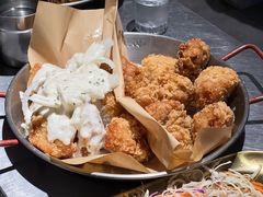 炸鸡一半一半-富乐满韩国正宗炸鸡韩国料理(虹泉路店)