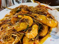 油爆虾-芦茨金富饭庄·25年老字号·专做稻草鸡