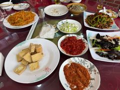 -陕北农家小吃风干羊肉剁荞面