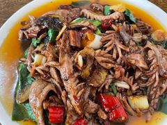 肝腰合炒-豆腐脑花