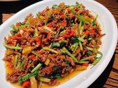 野山椒香菜牛肉丝-湖南人家·家传湖南菜(水围店)