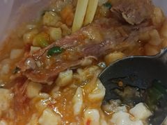 普通羊肉泡馍-老兰家传统烧烤炒菜泡馍(小南门店)