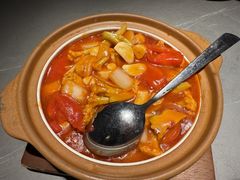 沙地番茄云南花菜-老头儿油爆虾·1987杭州烟火味(湖滨银泰in77D区店)