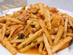 雪菜肉丝小笋-翠茗农庄土菜馆(天目湖店)