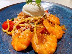 鲜茄茸大虾配马斯卡朋意大利面-BE BRIGHT KITCHEN(正佳广场店)