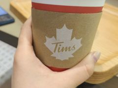 鲜萃奶咖-中度烘焙-Tims天好咖啡·贝果(雁展路万象天地店)