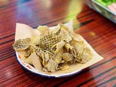 炸鱼皮-沙胆彪炭炉牛杂煲(成都玉林店)