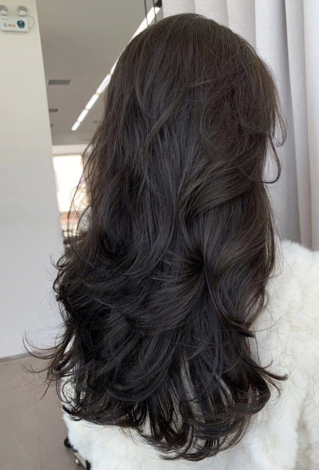 黑色长头发一定要烫这款氛围感法式烫简直