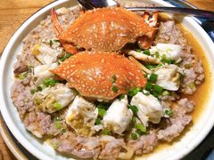秋蟹蒸土猪肉饼-桂小厨广西菜(青秀万达店)