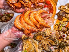 -东来菜馆•手抓海鲜家常菜•海鲜锅贴(鸽子窝店)