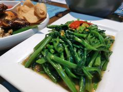 秘制虾酱炒空心菜-帕蓝·暹罗料理(曲阳店)