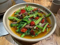 青菜牛肉-郑件洋芋饭庄