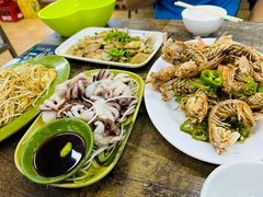 芥末白灼八爪鱼-贞姨美食·老字号海鲜大排档