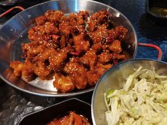 辣味碳烤无骨鸡腿肉-青春韩国料理(汽博店)