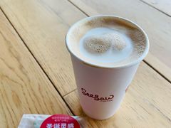 姜饼人丝绒拿铁-Seesaw Coffee(朝阳大悦城店)