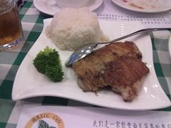 迷迭香烤鸡腿配米饭-香草叶披萨·咖啡·啤酒(翰林邻里中心店)