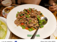 杭椒爆炒牛肉-新白鹿餐厅(龙游路总店·杭帮菜名店)