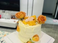 -芒果与甜纯动物奶油蛋糕&甜品台定制