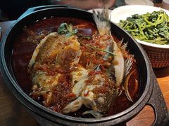 香辣鲈鱼。-炊烟小炒黄牛肉(东庆街店)