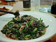 虾酱韭菜-老白酒农家菜馆