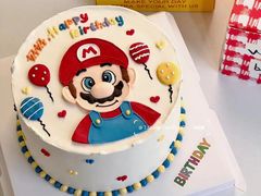 -咖咖熊蛋糕定制·英国蓝风车动物性淡奶油