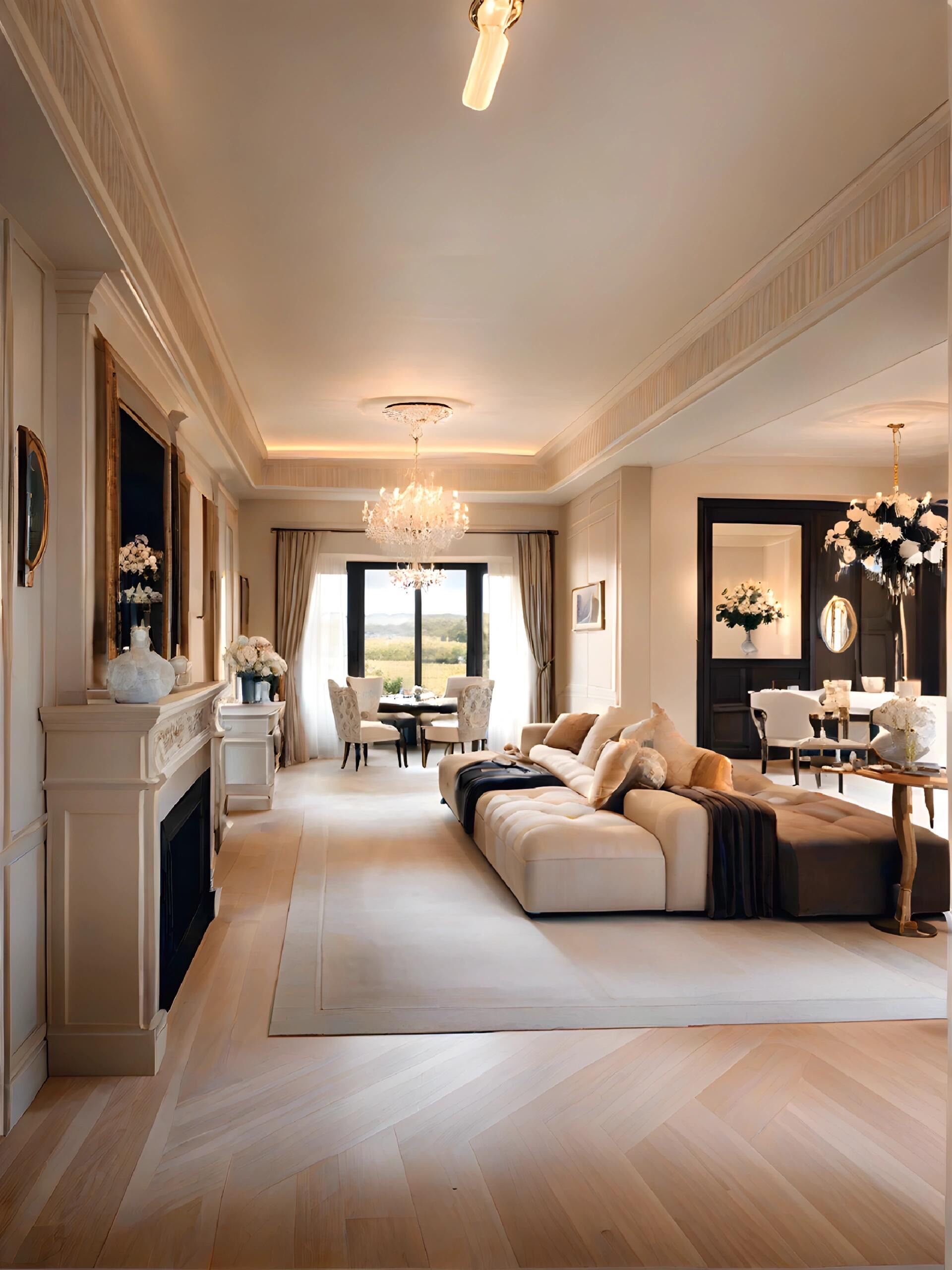 舍弃次卧换6米横厅!这法式大平层一眼难忘