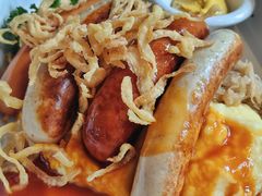 肉肠拼盘配酸菜和土豆泥-宝莱纳餐厅(滨江店)