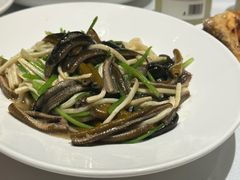 茭白炒现划鳝丝-玫瑰厅上海菜(兴国路店)