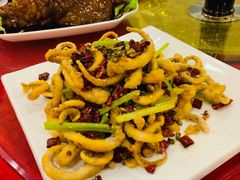 干煸鱿鱼须-大眼锅贴水饺(河东店)