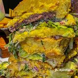 比我脸还大的大汉堡🍔 呃～好撑哦