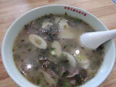 雪菜笋丝鲜牛肉年糕汤-经堂北路牛肉干面·溪口蒋永峰牛肉馆(宁波店)
